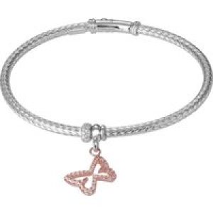 Orphelia WoMens 925 Sterling Silver Bracelet – Silver/Rose ZA-7397 – Silver & Rose Gold – One Size
