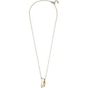 Orphelia WoMens 925 Sterling Silver Chain with Pendant – Silver/Rose ZH-6042 – Silver & Rose Gold – One Size