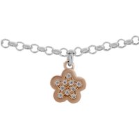 Orphelia 'Nixie' WoMens 925 Sterling Silver Bracelet - Silver/Rose ZA-7377 - Silver & Rose Gold - One Size - Image 2