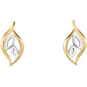Orphelia ‘Charlotte’ WoMens 925 Sterling Silver Stud Earrings – Silver/Gold ZO-7523/G – Silver & Gold – One Size