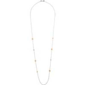Orphelia WoMens 925 Sterling Silver Necklace – Silver/Rose ZK-7385/80 – Silver & Rose Gold – One Size