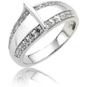 Orphelia WoMens 925 Sterling Silver Ring – ZR-3668 – Size K