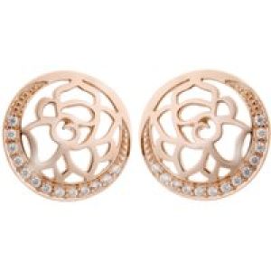 Orphelia ‘Blair’ WoMens 925 Sterling Silver Stud Earrings – Rose ZO-7089/1 – One Size