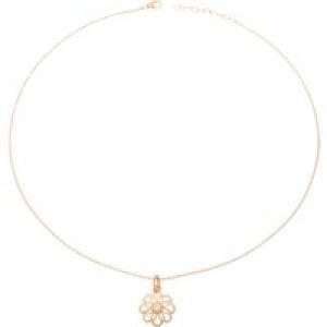 Orphelia WoMens 925 Sterling Silver Chain with Pendant – Rose ZH-6017/1 – One Size