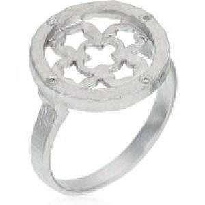 Orphelia Womens Ladies Embellished 925 Sterling Ring – Silver, Size: N – Size N