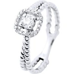 Diadema Womens – Ring – Prestige Jewelery – White Gold – Size T