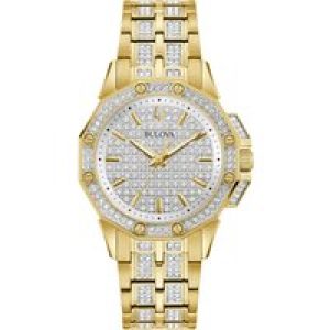 Bulova Octava WoMens Gold Watch 98L302 Stainless Steel (archived) – One Size