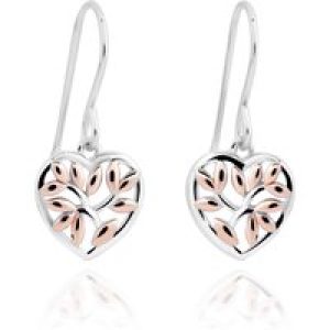 Orphelia ‘Afia’ WoMens 925 Sterling Silver Drop Earrings – Silver/Rose ZO-7474 – Silver & Rose Gold – One Size