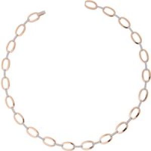 Orphelia WoMens 925 Sterling Silver Necklace – Silver/Rose ZK-7210 – Silver & Rose Gold – One Size