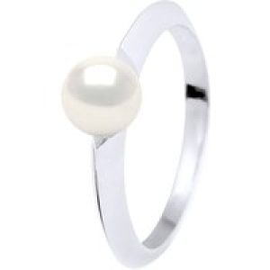 Diadema Womens – Ring – Diamonds and White Gold – Real Freshwater Pearls – – Size L 1/2