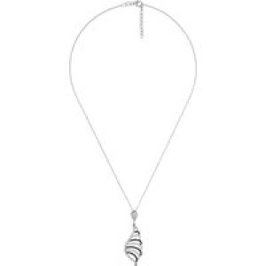 Orphelia WoMens 925 Sterling Silver Chain with Pendant – Silver/Black ZH-4839 – Black & Silver – One Size