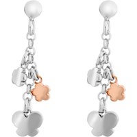 Orphelia 'Lorelei' WoMens 925 Sterling Silver Drop Earrings - Silver/Rose ZO-7386 - Silver & Rose Gold - One Size - Image 2
