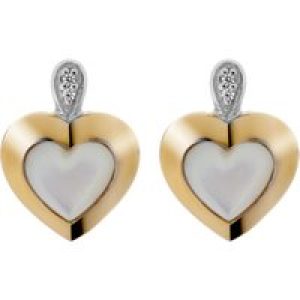 Orphelia ‘Debby’ WoMens 925 Sterling Silver Stud Earrings – Silver/Gold ZO-7289/G – Silver & Gold – One Size