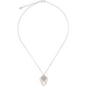 Orphelia ‘Inez’ WoMens 925 Sterling Silver Chain with Pendant – Silver/Rose ZK-7391 – Silver & Rose Gold – One Size