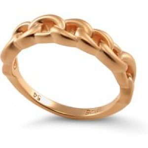 Orphelia Womens Ladies Embellished ‘Estelle’ 925 Sterling Silver Ring – and Rose Gold, Size: O 1/2 – Size O 1/2