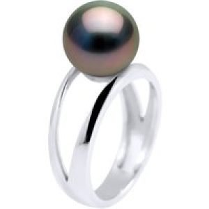 Diadema Womens – Ring – Tahitian Pearl – Natural Silver – Size S