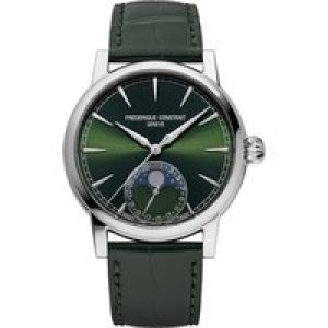 Frederique Constant Frédérique Classic Moonphase Mens Green Watch FC-716GR3H6 Leather (archived) – One Size