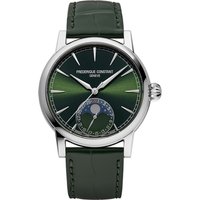 Frederique Constant Frédérique Classic Moonphase Mens Green Watch FC-716GR3H6 Leather (archived) - One Size - Image 2