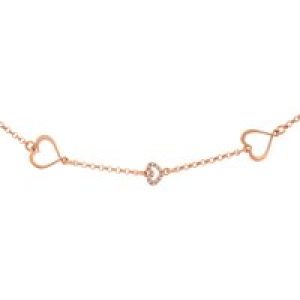 Orphelia ‘Alfina’ WoMens 925 Sterling Silver Bracelet – Rose ZA-7383 – One Size