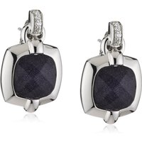 Orphelia Womens Ladies Embellished 925 Sterling Drop Earrings - Silver - One Size - Image 2