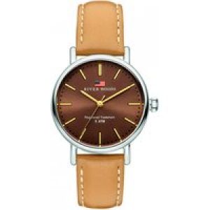River Woods Oswego WoMens Brown Watch RW340014 Leather – One Size