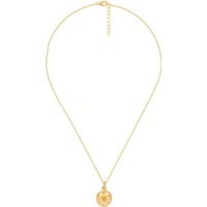 Orphelia WoMens 925 Sterling Silver Chain with Pendant – Gold ZH-6029/1 – One Size