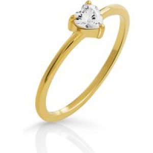 Orphelia ‘Love’ WoMens 925 Sterling Silver Ring – Gold ZR-7531/G – Size Q