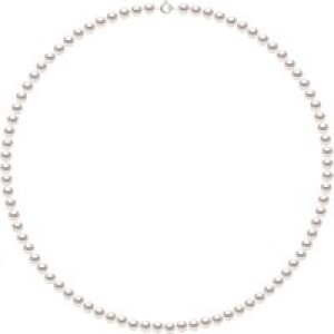 Diadema Womens – Necklace – True Japanese Akoya Cultured Pearl – Quality AA+ – White – Size 16.5 inches