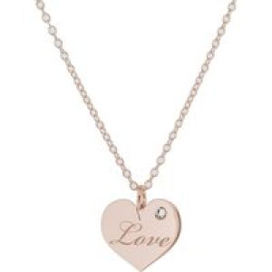 Orphelia ‘Liliana’ WoMens 925 Sterling Silver Chain with Pendant – Rose ZK-7187/RG – One Size