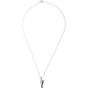 Diadema Womens – Necklace – Black Night – Collection Crystal Pearl Silver Sterling – One Size