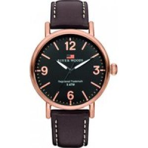 River Woods Delaware Mens Brown Watch RW420034 Leather – One Size
