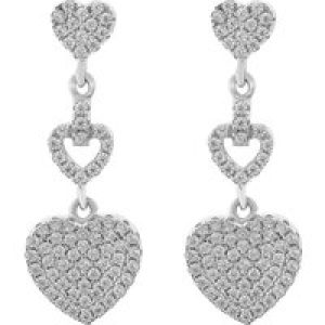 Orphelia ‘Mille’ WoMens 925 Sterling Silver Drop Earrings – ZO-7273 – One Size