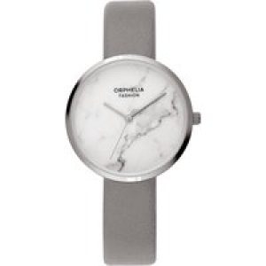 Orphelia Fashion Tiffany WoMens Grey Watch OF711903 Leather – One Size