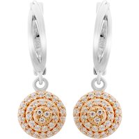 Orphelia 'Leanna' WoMens 925 Sterling Silver Set: Chain-Pendant + Earrings - Silver/Rose SET-7120 - Silver & Rose Gold - One Size - Image 2