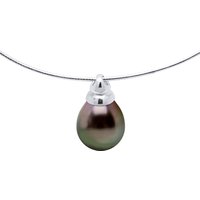 Diadema Womens - Necklace - Omega - Tahitian Pearl - Silver - Natural - One Size - Image 2