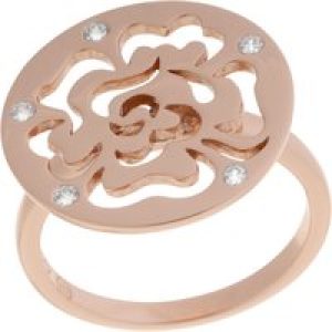 Orphelia WoMens 925 Sterling Silver Ring – Rose ZR-7079/1 – Size L