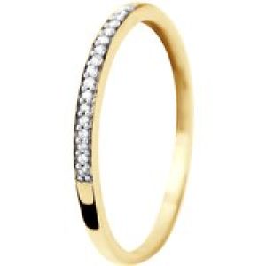 Diadema Womens – Ring – Prestige Jewelery – Diamonds – Yellow Gold – White – Size L 1/2