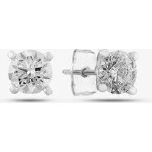 18ct White Gold Certificated 2.01ct Diamond Four Claw Stud Earrings ERG1013(2.00CT)PR