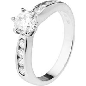 Diadema Womens – Ring – Collection Crystal Pearl Silver Sterling – Size S