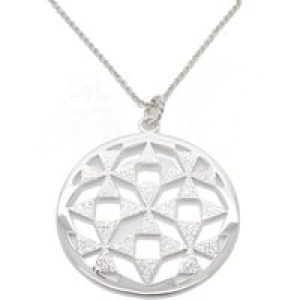 Orphelia WoMens 925 Sterling Silver Chain with Pendant – ZH-6037 – One Size