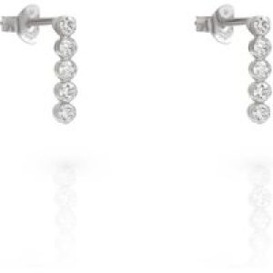 Orphelia ‘Bling’ WoMens 925 Sterling Silver Drop Earrings – ZO-7547 – One Size