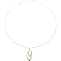 Orphelia WoMens 925 Sterling Silver Chain with Pendant - Silver/Rose ZH-6004 - Silver & Rose Gold - One Size - Image 2
