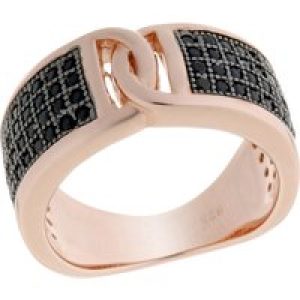 Orphelia WoMens 925 Sterling Silver Ring – Rose ZR-6045 – Size L