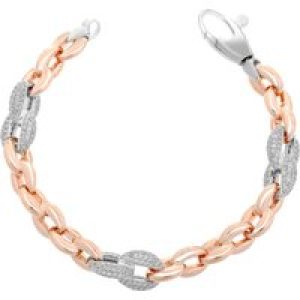 Orphelia WoMens 925 Sterling Silver Bracelet – Rose ZA-7160 – One Size