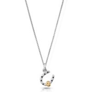 Orphelia ‘Aurora’ WoMens 925 Sterling Silver Chain with Pendant – Silver/Gold ZH-7525 – Silver & Gold – One Size