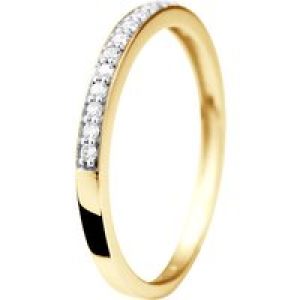 Diadema Womens – Ring – Prestige Jewelery – Diamonds – Yellow Gold – White – Size S