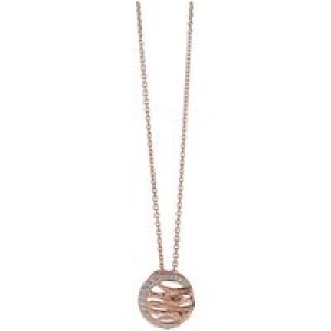 Orphelia WoMens 925 Sterling Silver Chain with Pendant – Rose ZH-6031/1 – One Size
