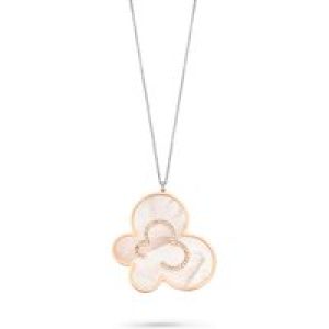 Orphelia ‘Luna’ WoMens 925 Sterling Silver Chain with Pendant – Silver/Rose ZK-7166 – Silver & Rose Gold – One Size