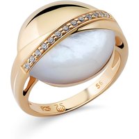 Orphelia WoMens 925 Sterling Silver Ring - Gold ZR-7506/G - Size O 1/2 - Image 2