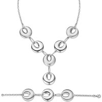 Orphelia WoMens 925 Sterling Silver Set: Chain + Bracelet - SET-018 - One Size - Image 2